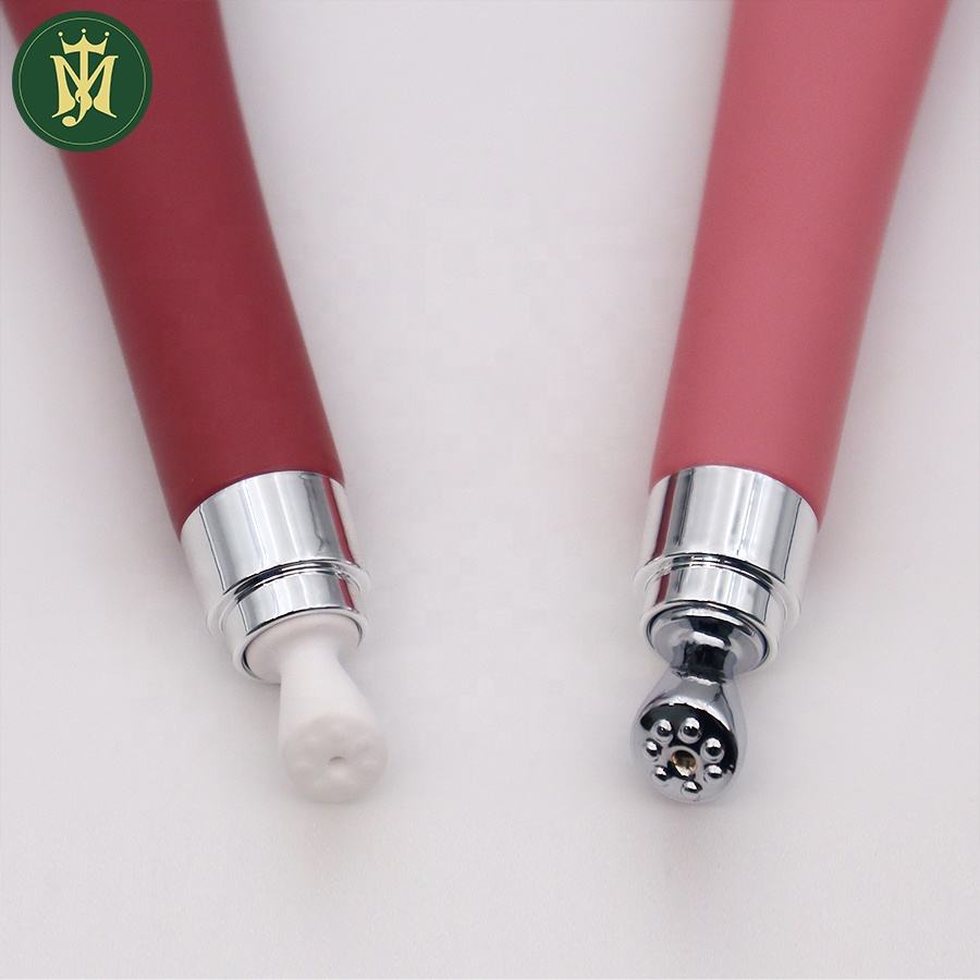 Custom10ml 15ml 20ml Cometic ضغط كريم العين أنبوب السيراميك رئيس سبائك الزنك رئيس خرطوم التعبئة والتغليف