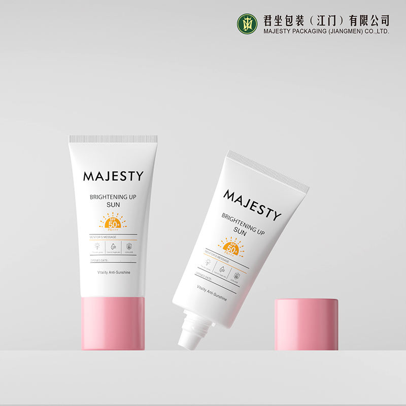 أنبوب تعبئة وتغليف بلاستيكي ناعم لمستحضرات التجميل لكريم الأساس الواقي من الشمس BB & CC كريم اليد مع غطاء علوي لولبي بسعة 30 مللي