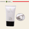 أنابيب بلاستيكية مسطحة بيضاوية 30 مل 50 مل PE مخصصة لكريم Sunblock وكريم الأساس BB مع تغليف غطاء لولبي لمستحضرات التجميل