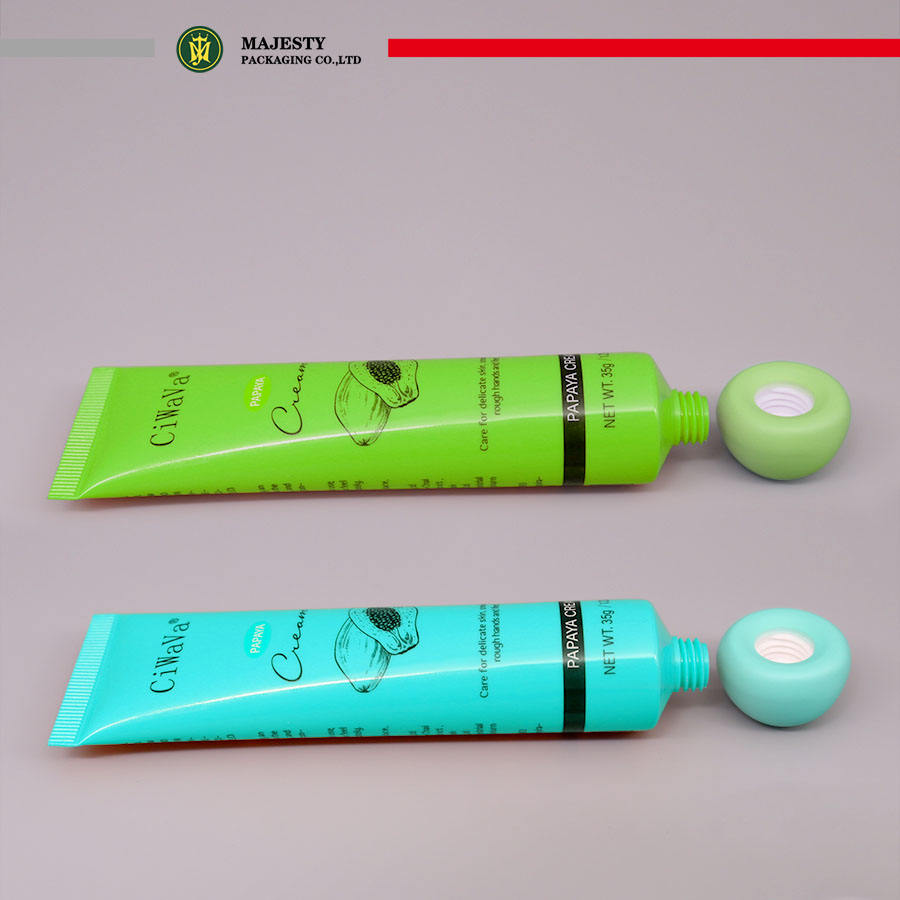 أنبوب مستحضرات التجميل البلاستيكية للعناية بالبشرة كريم العين غسول اليد أنبوب كريم الوجه تغليف مستحضرات التجميل البلاستيكية غطاء دائري من السيراميك أنبوب دائري