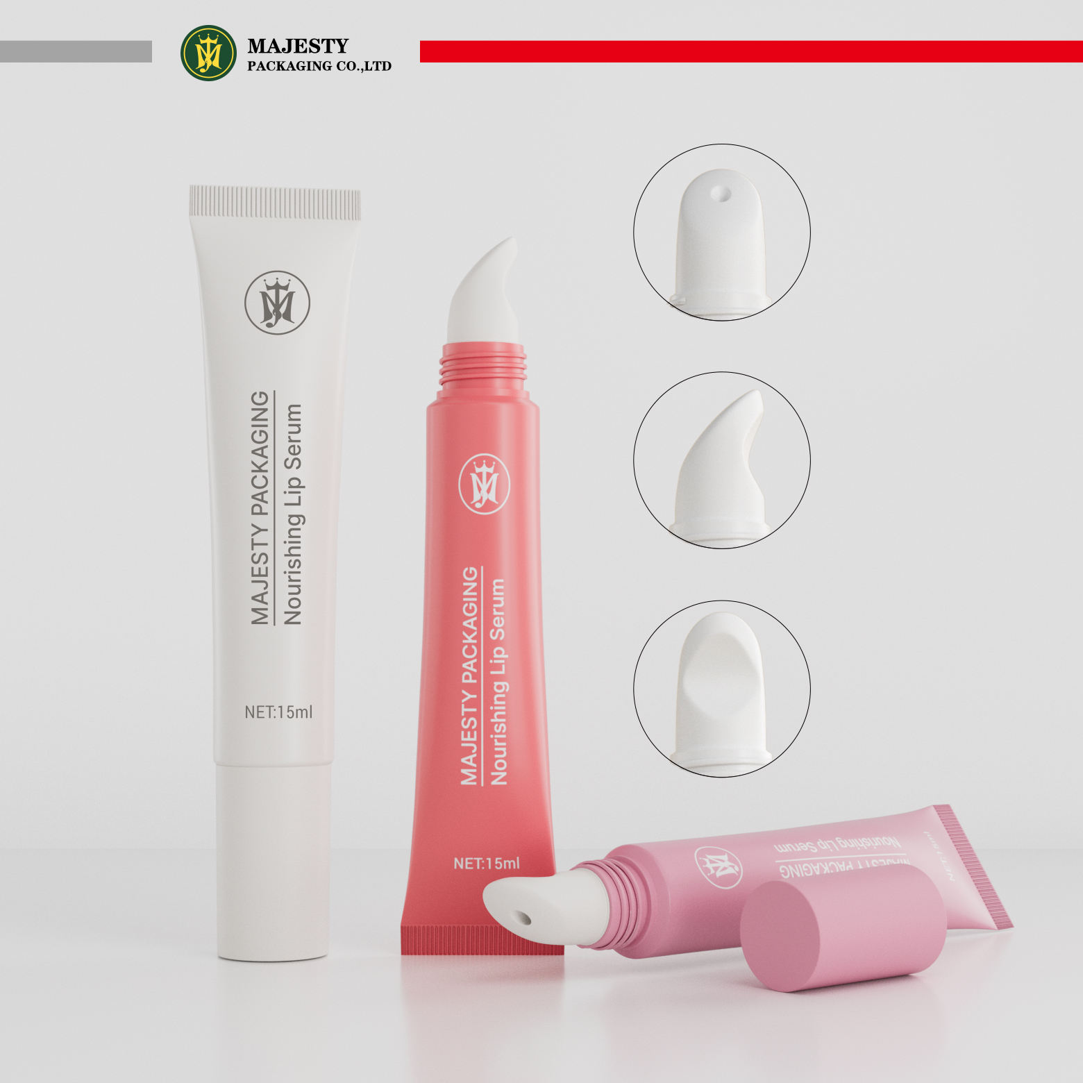 OEM مخصص تصميم شخصي فليب الأعلى لطباعة الشاشة البلاستيكية أنابيب لمعان الشفاه