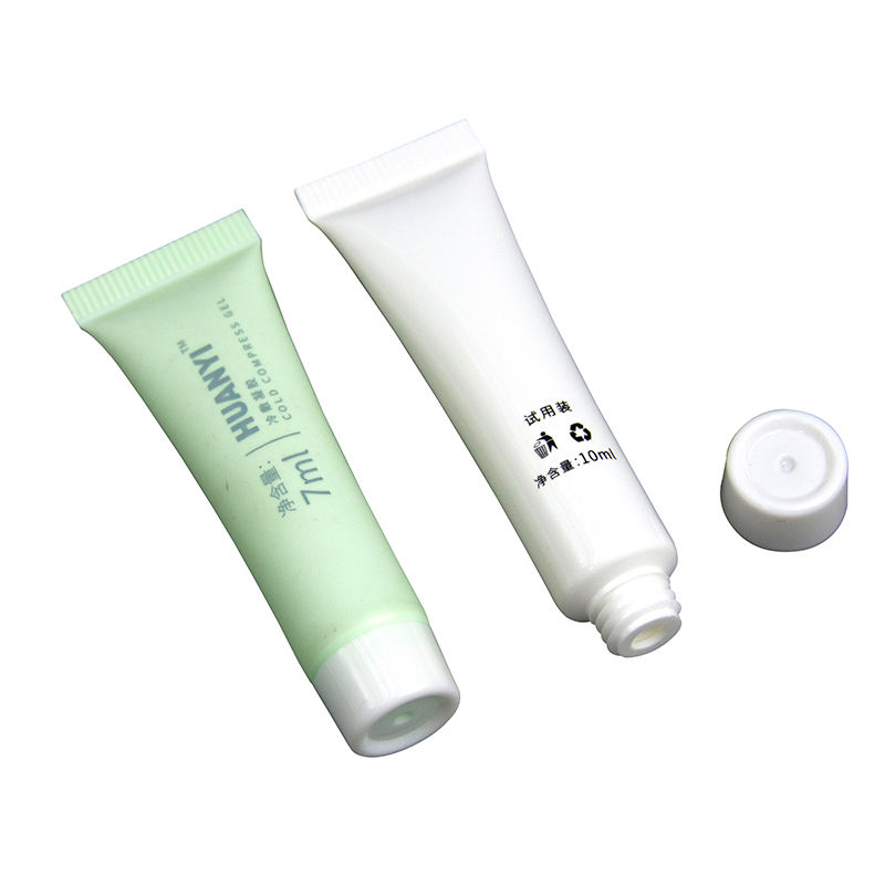 شعار مخصص ضغط أنبوب البلاستيك مستحضرات التجميل عينات فارغة لكريم الأساس الواقي من الشمس قناع جل منظف الوجه