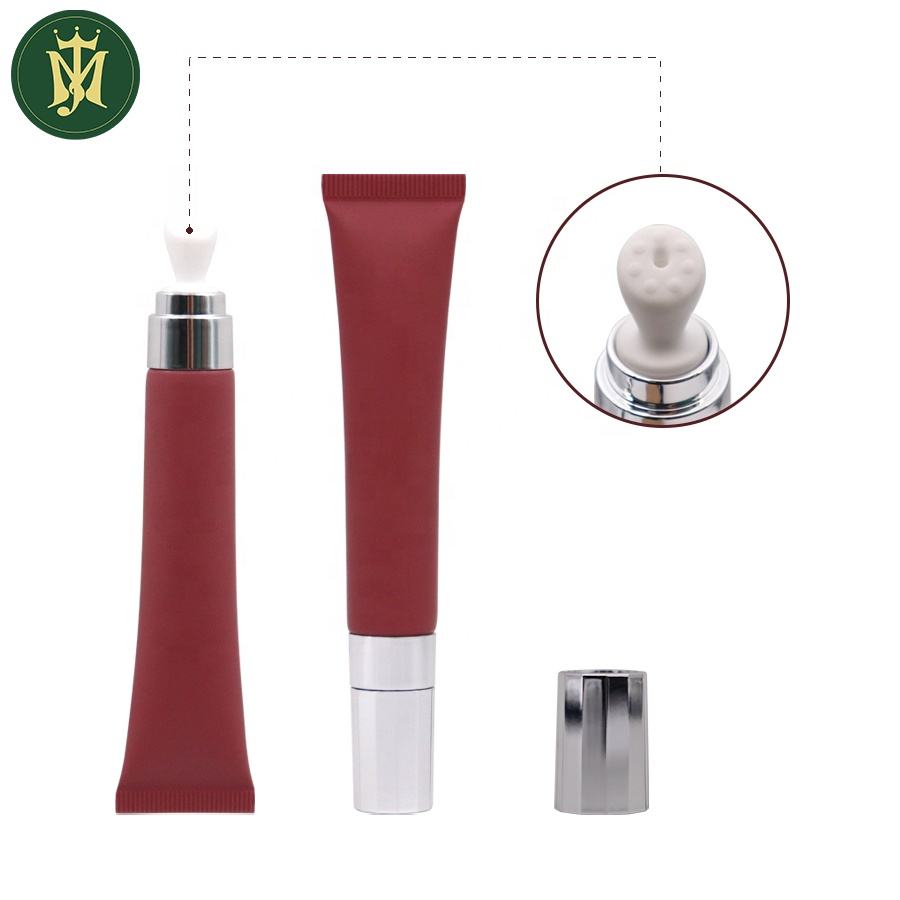 Custom10ml 15ml 20ml Cometic ضغط كريم العين أنبوب السيراميك رئيس سبائك الزنك رئيس خرطوم التعبئة والتغليف